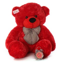 4 Feet Red Big Teddy Bear with a Bow